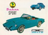 1966 autocars sabra sport fr f6 : Israel car brochure, ישראל מאַשין בראשור