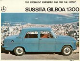 1970 autocars sussita gilboa 1300 en sheet : Israel car brochure, ישראל מאַשין בראשור