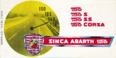 1964 SIMCA ABARTH 1150 it f4 SM