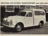 1969 morris minor 1000 super varevogn dk sheet