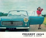 peugeot 404 cabrio coupe 1963 dk f4