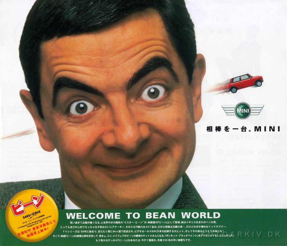 1998 Mini Saloon Mr Bean Jp Sheet ミスタービーン